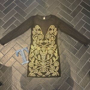 Vintage Frederick’s of Hollywood Sheer Mesh Sequin Dress – Size Large